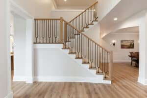 interior railing bannister remodel