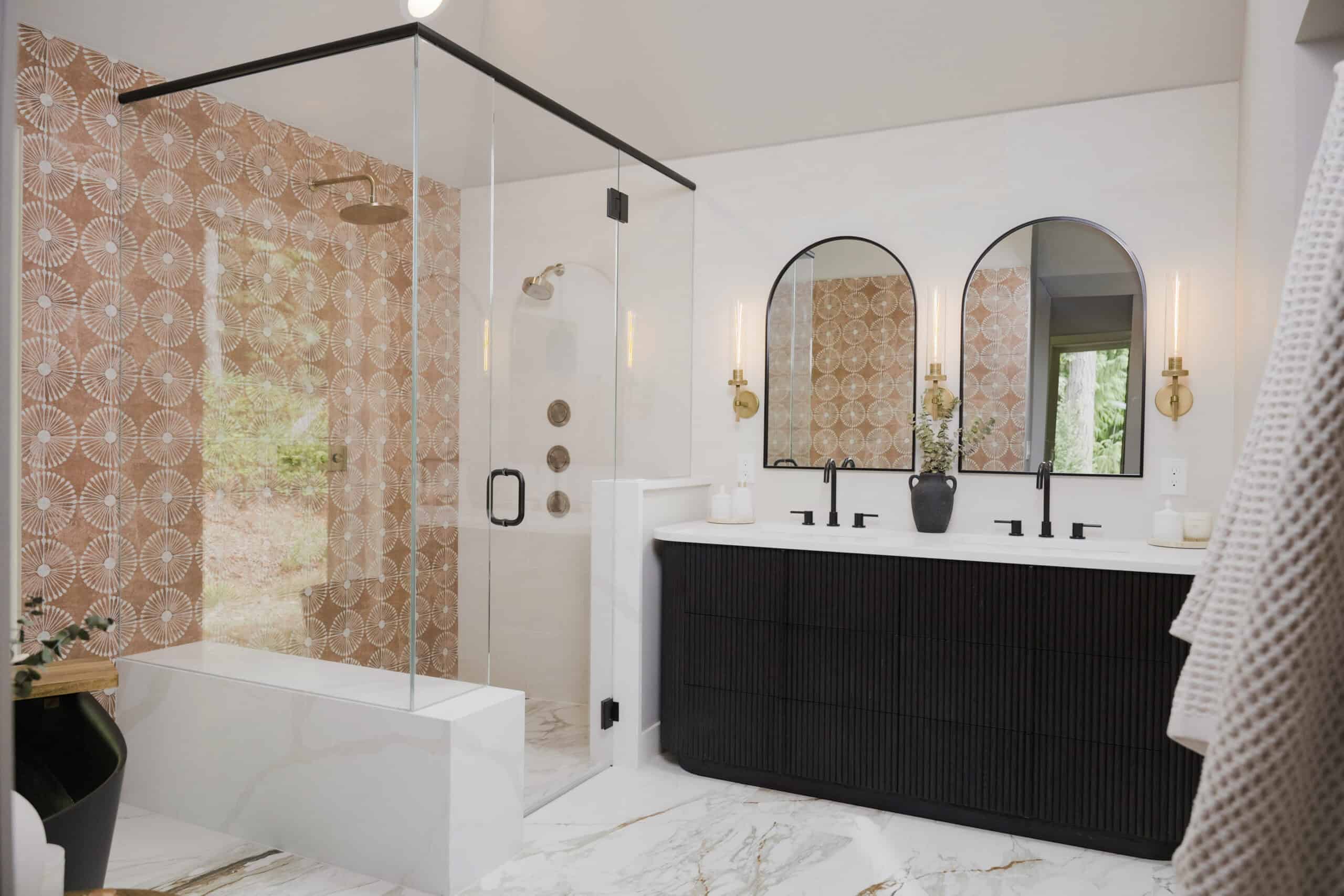 remodeled primary bathroom