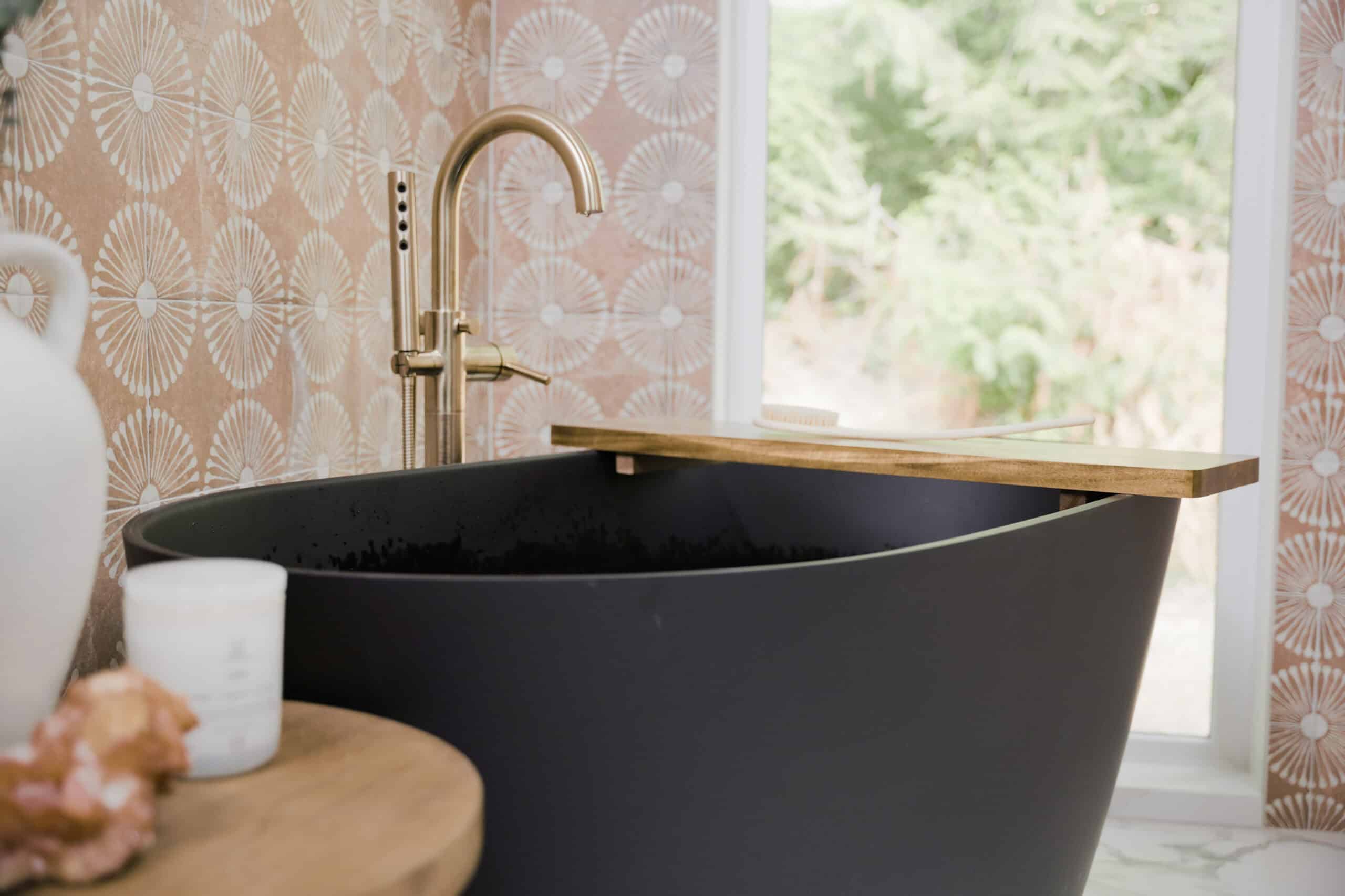 remodeled primary bathroom