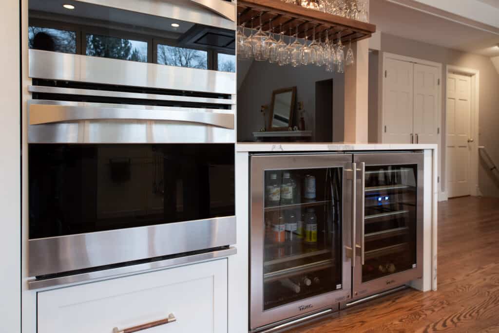 contemporary entertaining kitchen