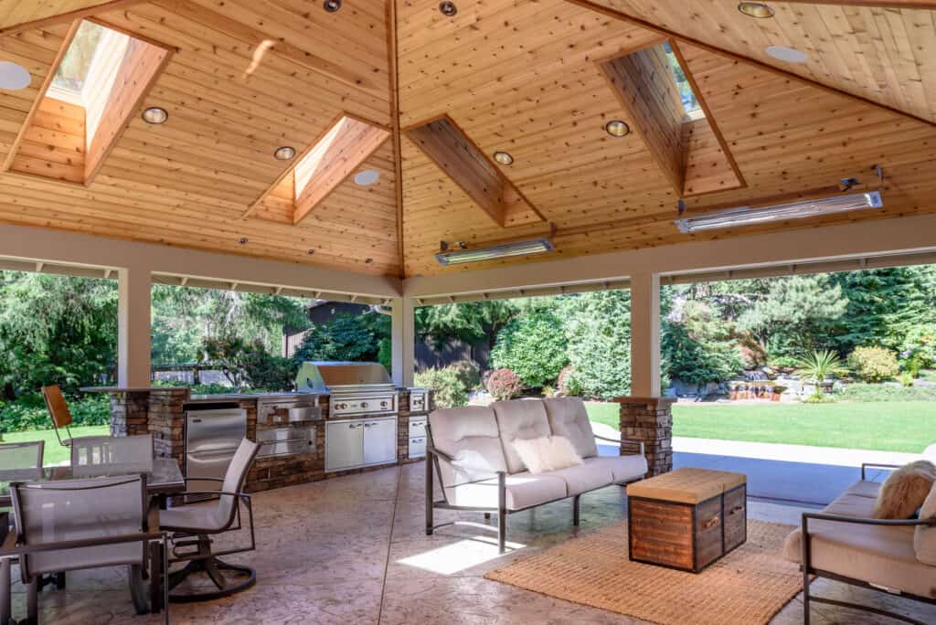 outdoor living room addition