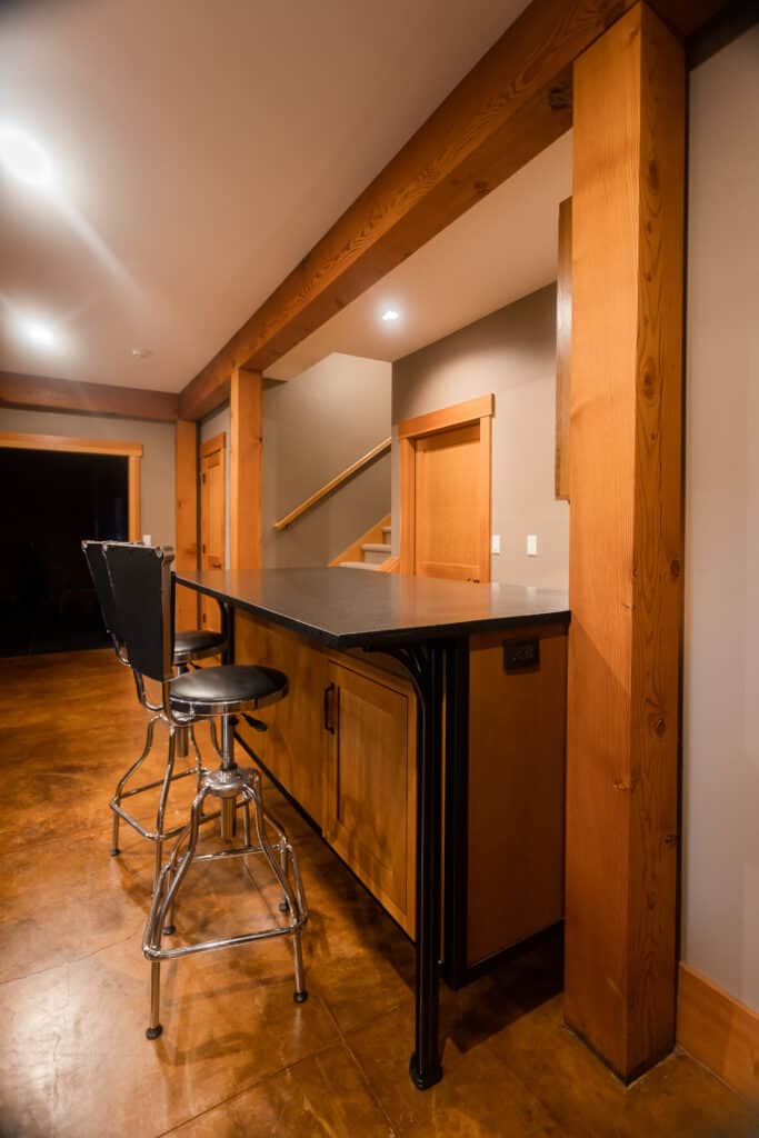 basement wet bar addition