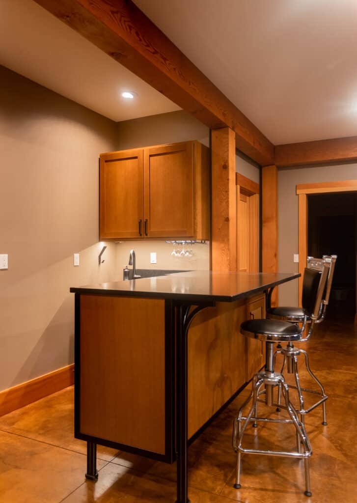 basement wet bar addition