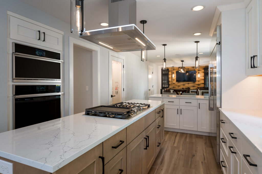 two toned kitchen remodel