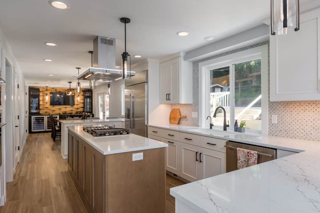 two toned kitchen remodel