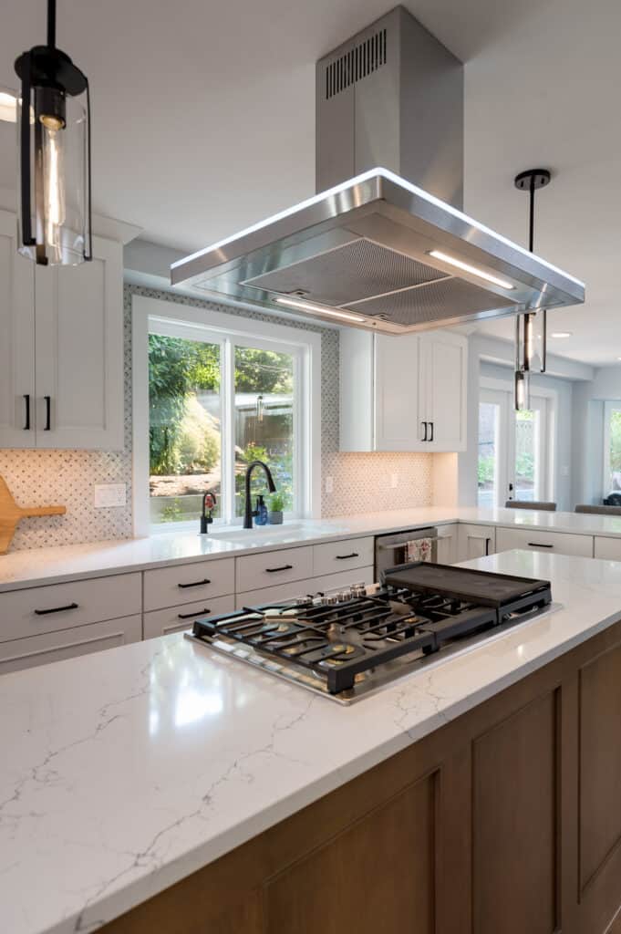 two toned kitchen remodel