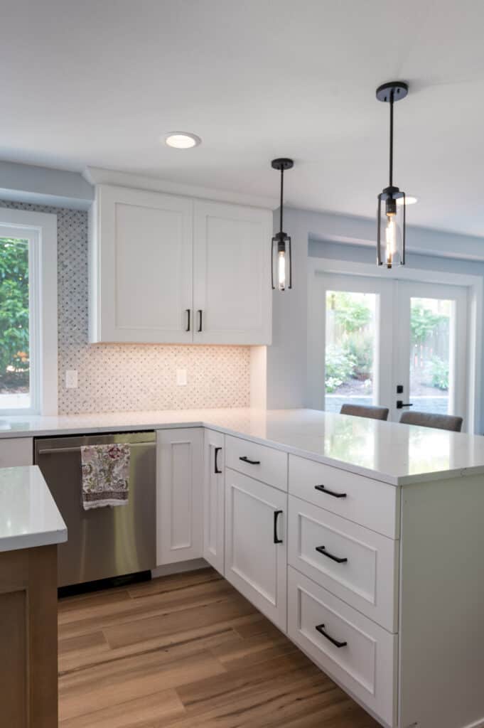 two toned kitchen remodel