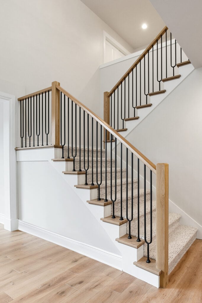 interior railing bannister remodel
