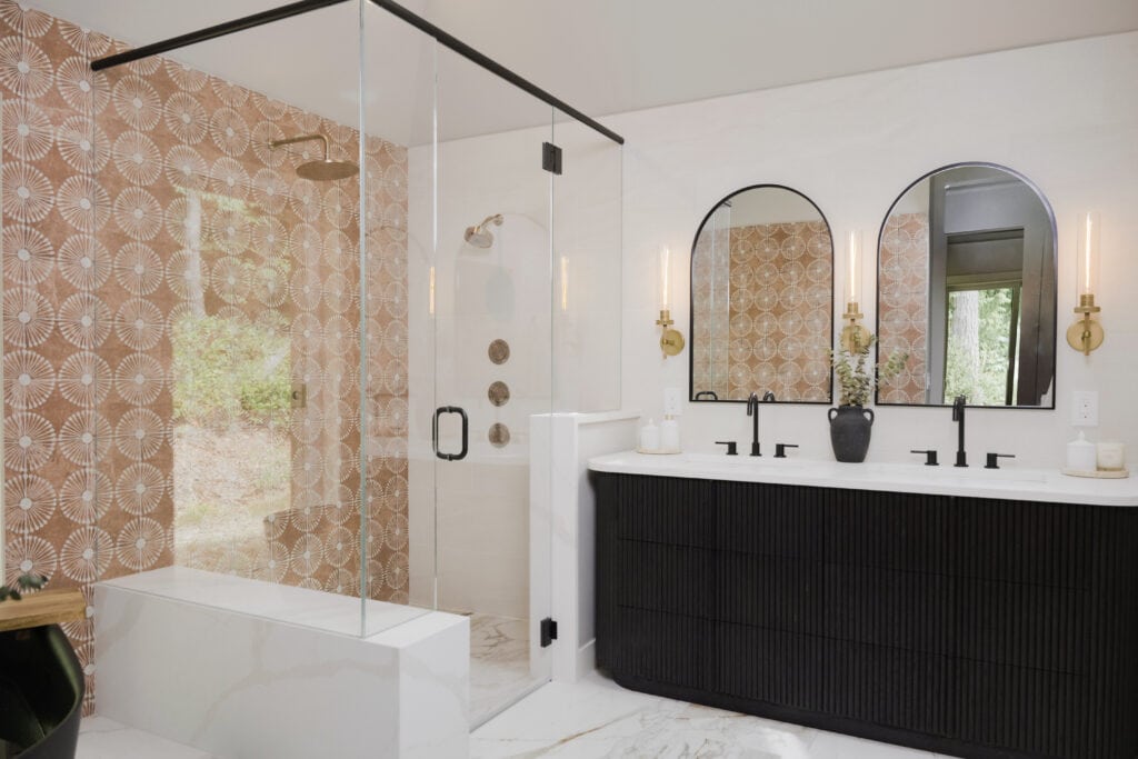 remodeled primary bathroom