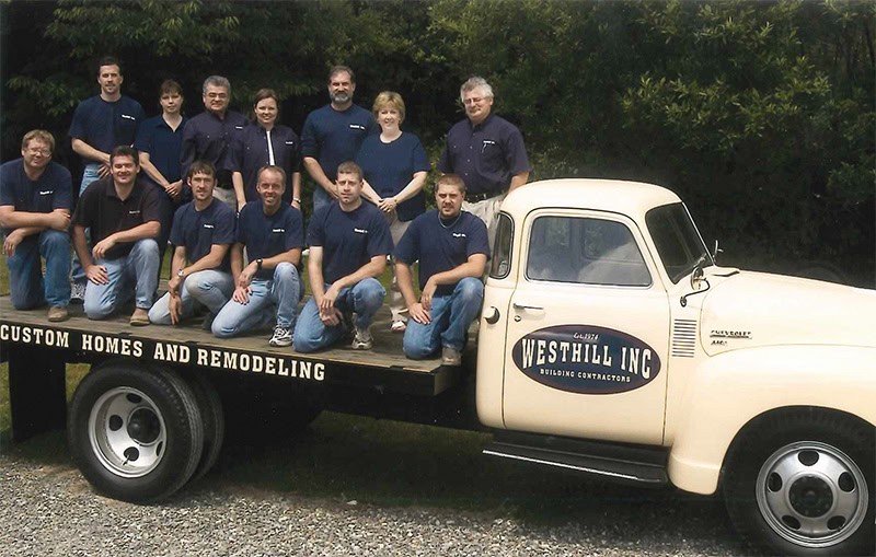 The Westhill team on the old truck